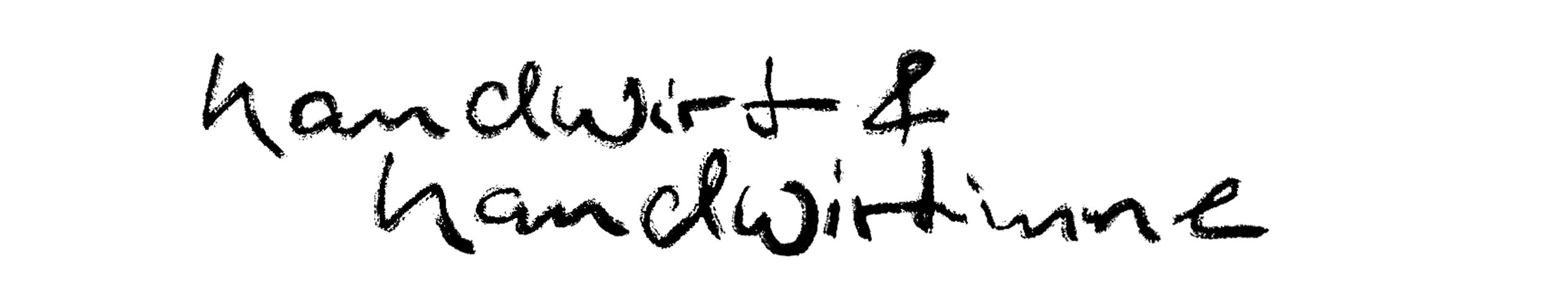 In Handschrift geschrieben: Handwirte und Handwirtinnen
